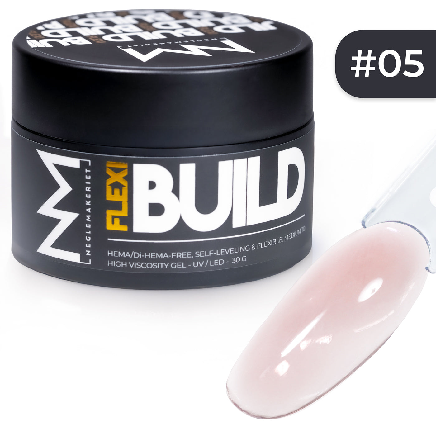 Neglemakeriet FLEXI Build #005 builder gel naturlig rosa