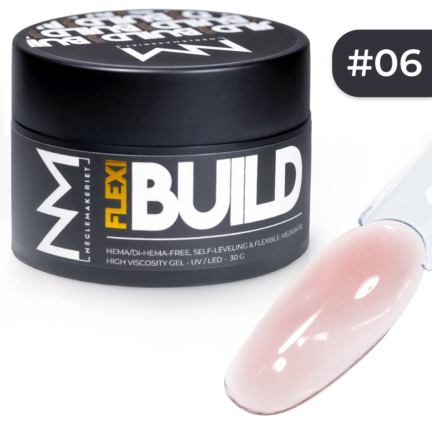Neglemakeriet FLEXI Build #006 naturlig builder gel rosa