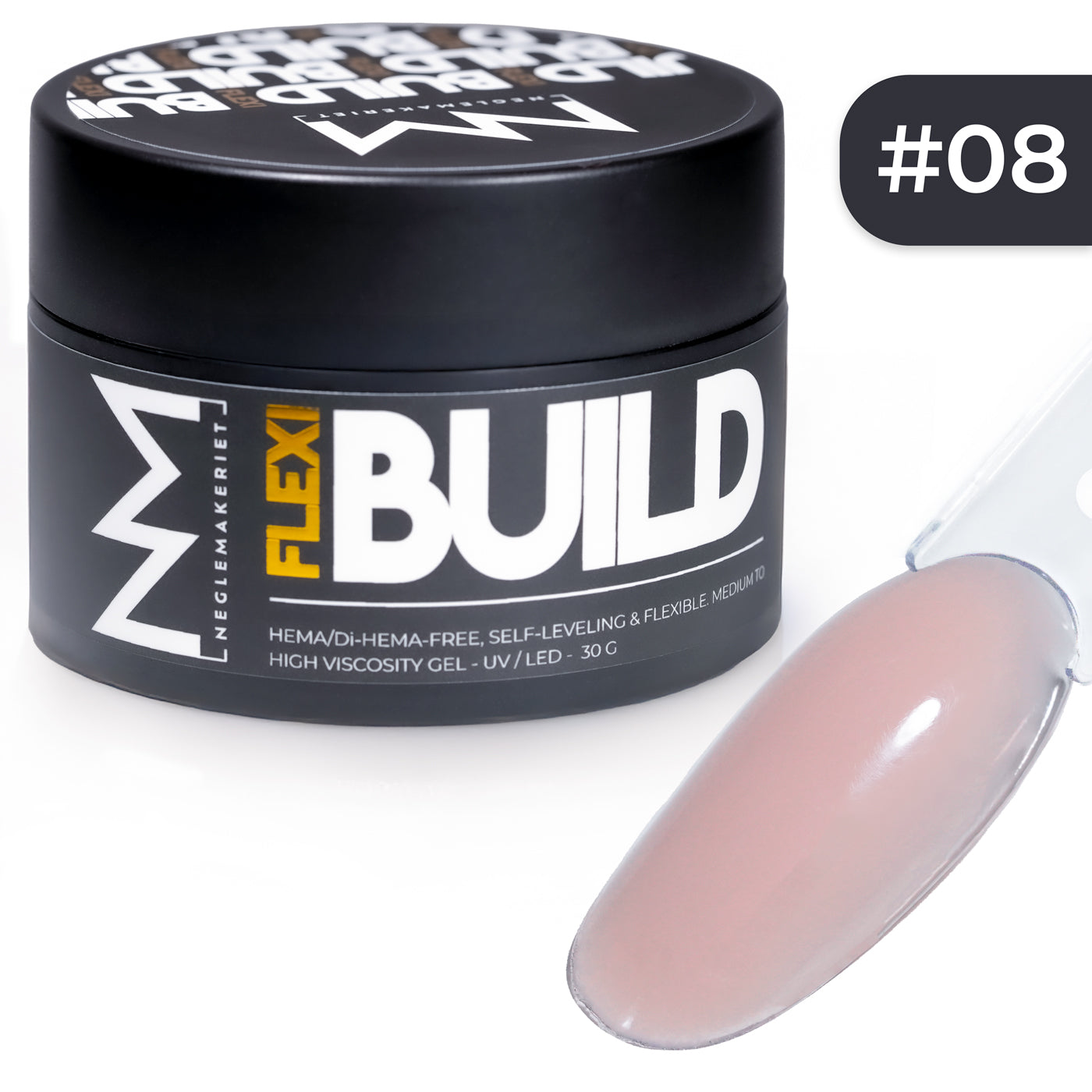Neglemakeriet FLEXI Build #008 builder gel rosa nude