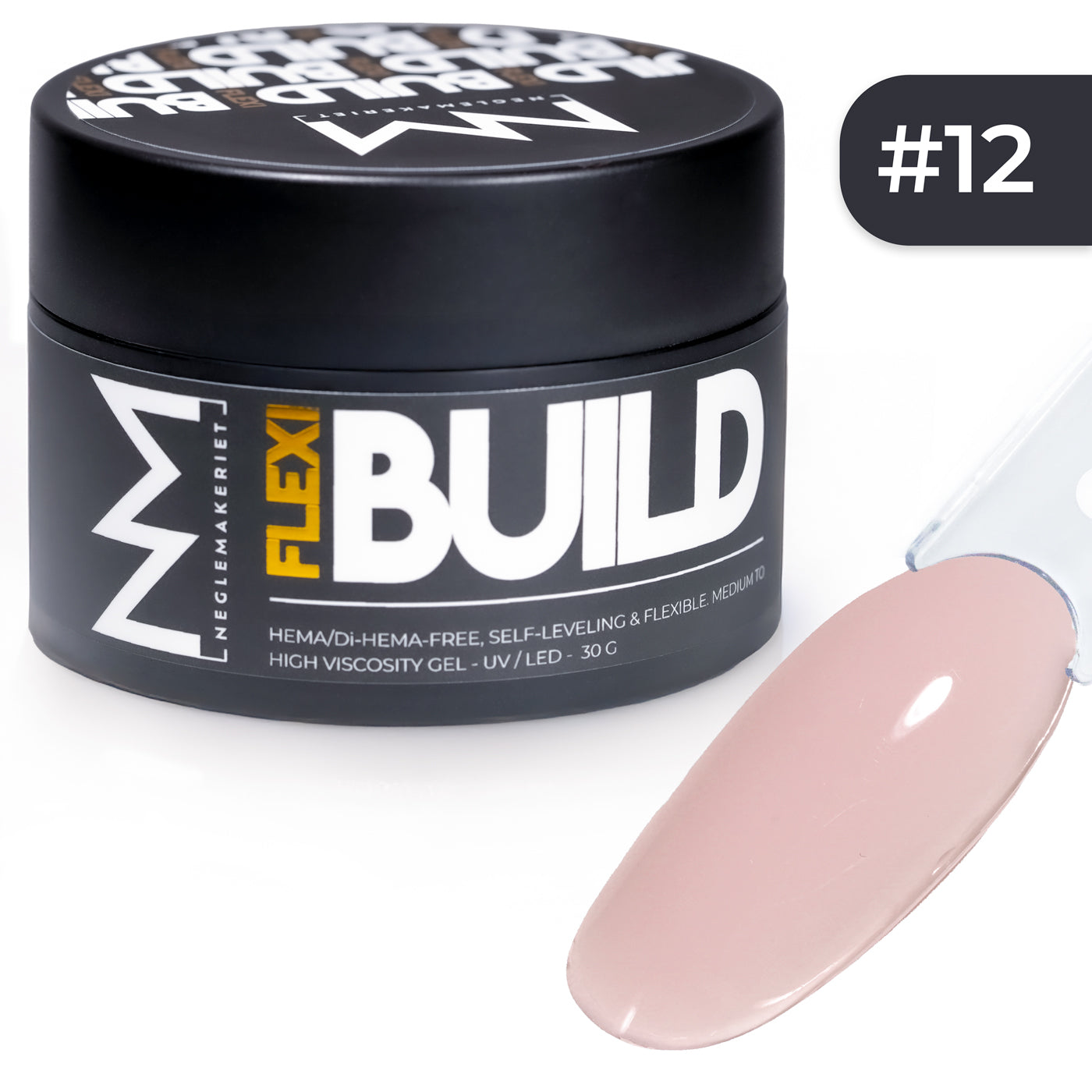 Neglemakeriet FLEXI Build #012 builder gel ferskenrosa