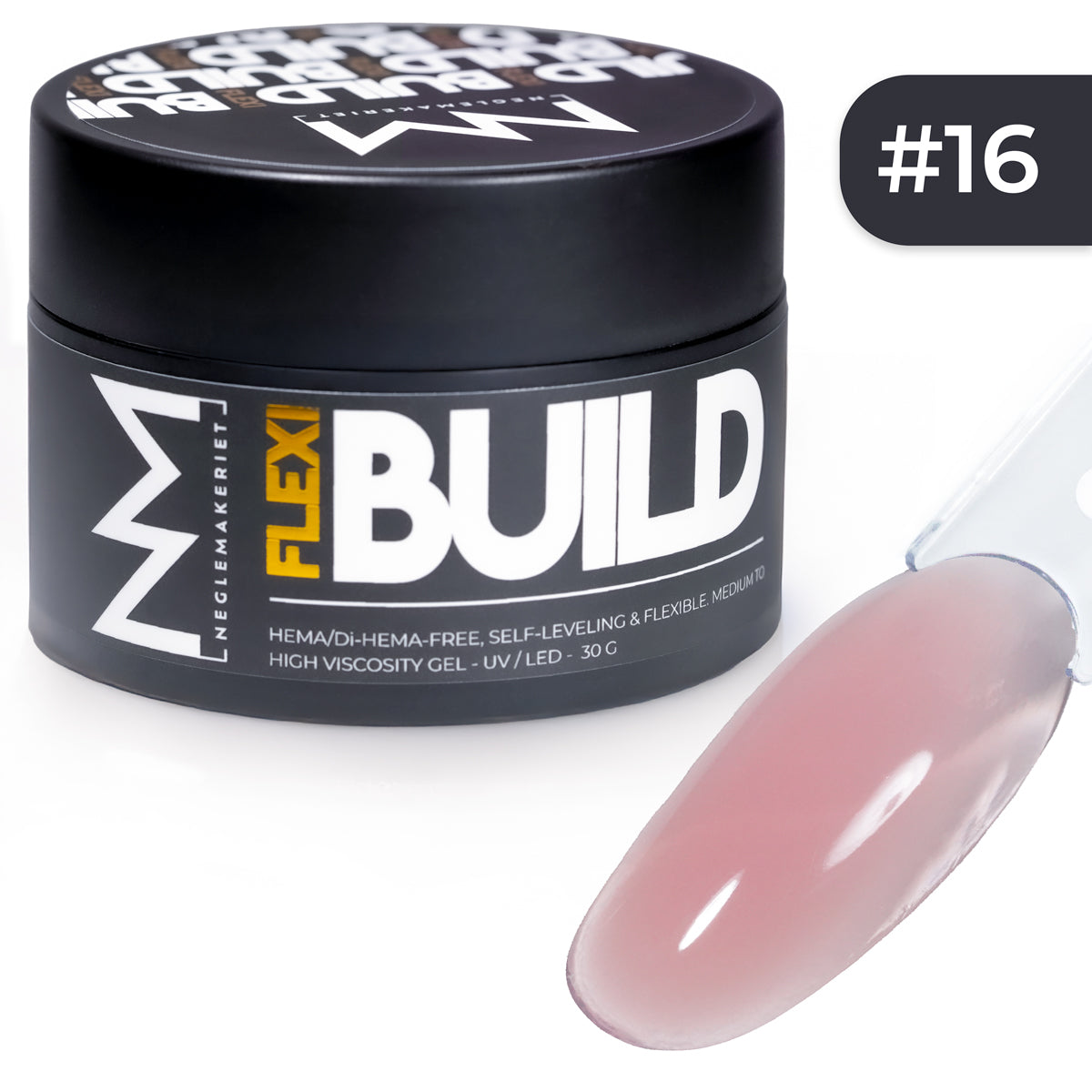 Neglemakeriet FLEXI Build #016 builder gel rosa