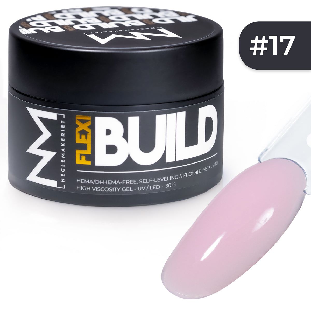Neglemakeriet FLEXI Build #017 builder gel rosa