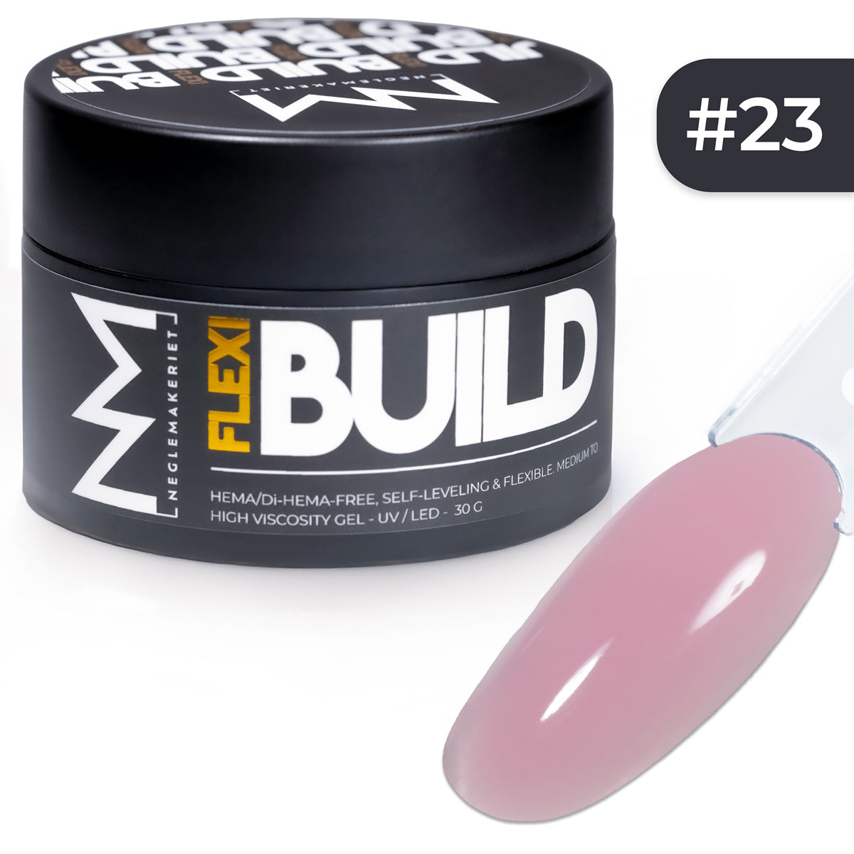 Neglemakeriet FLEXI Build #023 builder gel rosa