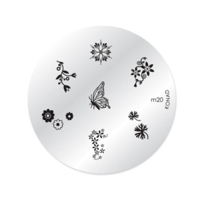 Konad Nail Art - Mønsterplate m20