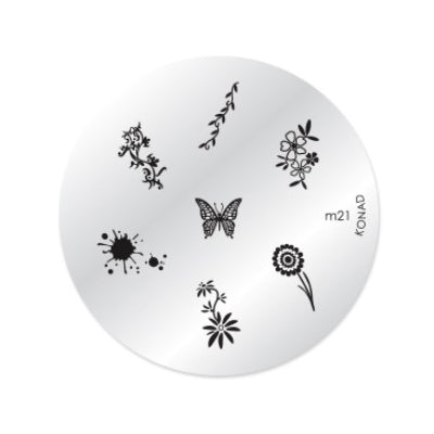 Konad Nail Art - Mønsterplate m21