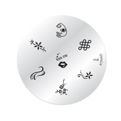 Konad Nail Art - Mønsterplate m4