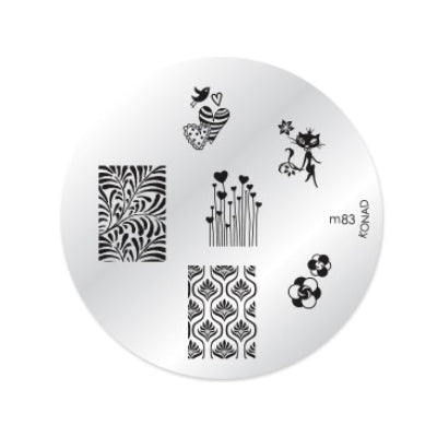 Konad Nail Art - Mønsterplate m83