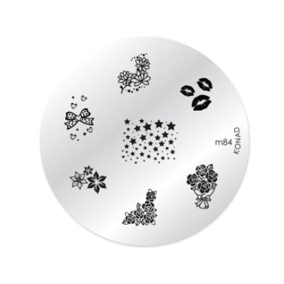 Konad Nail Art - Mønsterplate m84