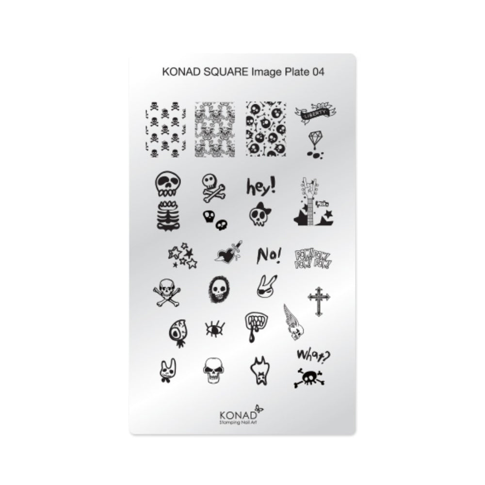 Konad Nail Art - Square Image Plate - 04