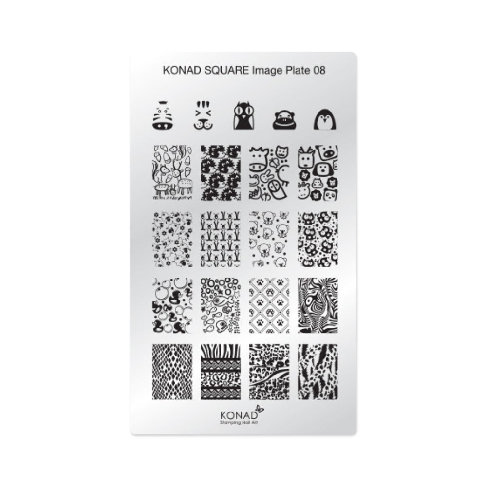 Konad Nail Art - Square Image Plate - 08