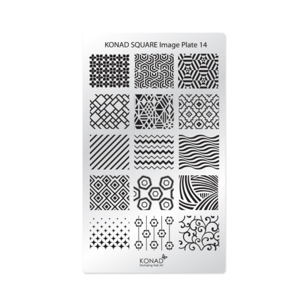 Konad Nail Art - Square Image Plate - 14