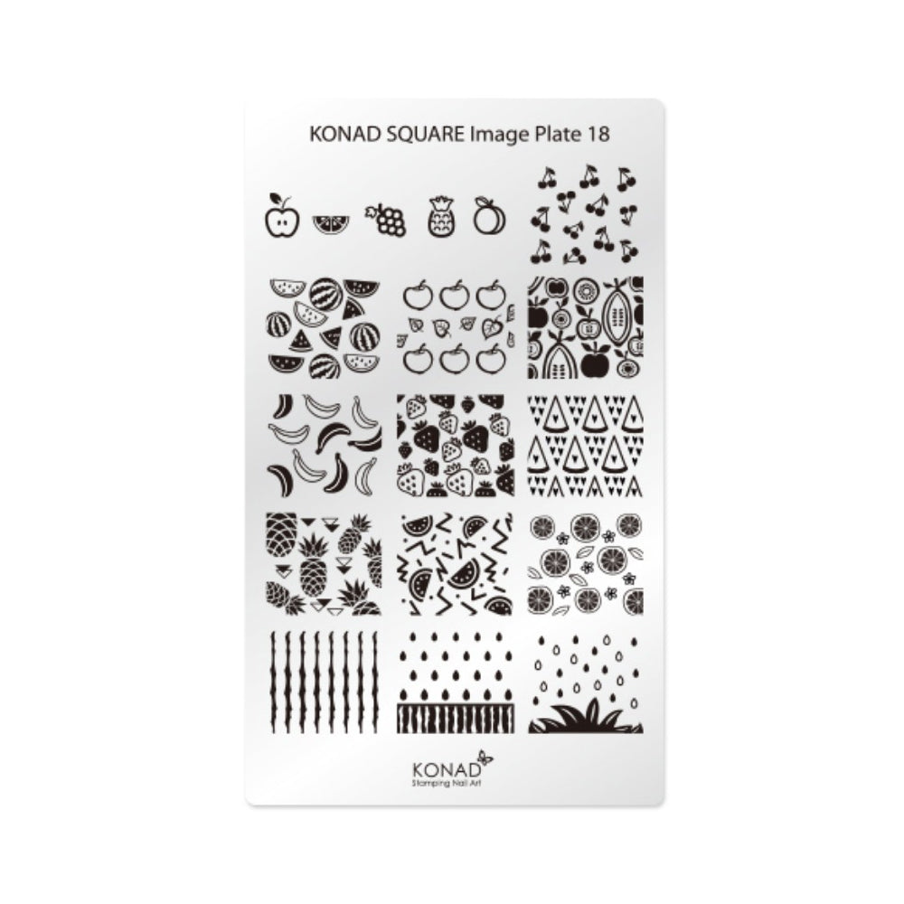 Konad Nail Art - Square Image Plate - 18
