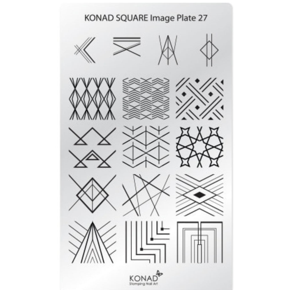 Konad Nail Art - Square Image Plate - 27