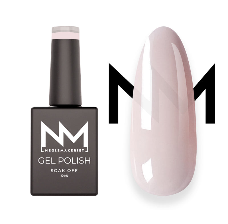 Neglemakeriet Neglelakk / Gelelakk i veldig lys nude med rosa hint