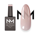Neglemakeriet gelelakk / Gel Polish -Fargen Gentle Nude Sheer - veldig lett dekning med ett strøk, en nude og forsiktig farge med rosa undertoner.