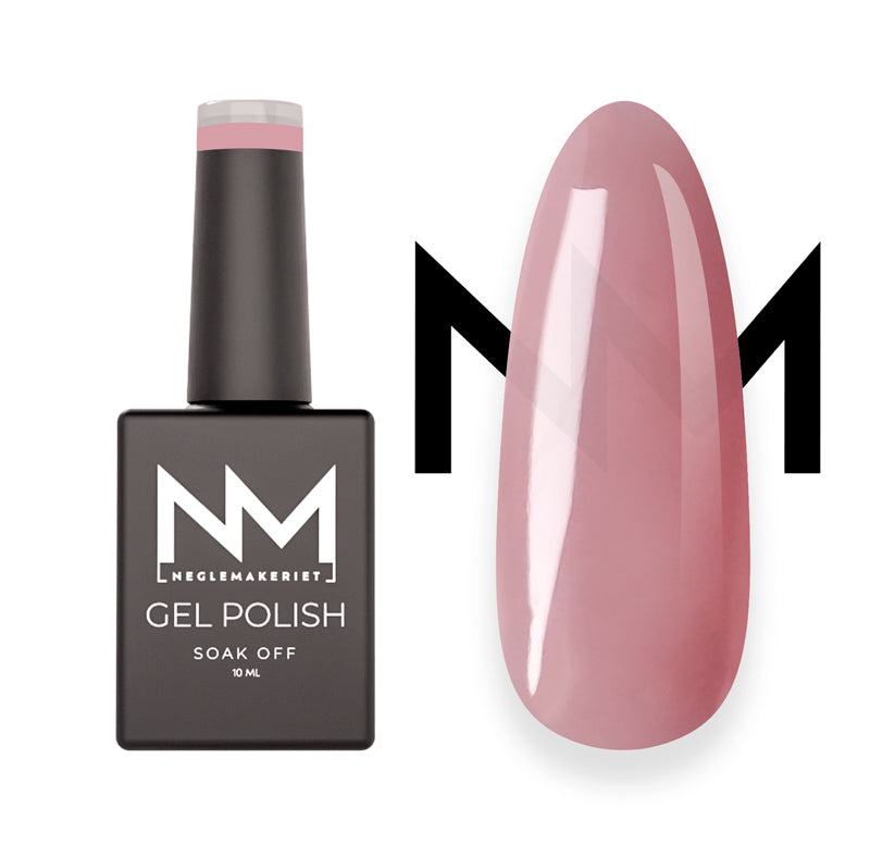 Gelelakk / Gel Polish #260 Amour Kisses Sheer - lekker rosa farge - lettere dekning med ett strøk - kan bygges opp i flere lag for mer dekning. Behagelig og myk, kler mange hudfarger.