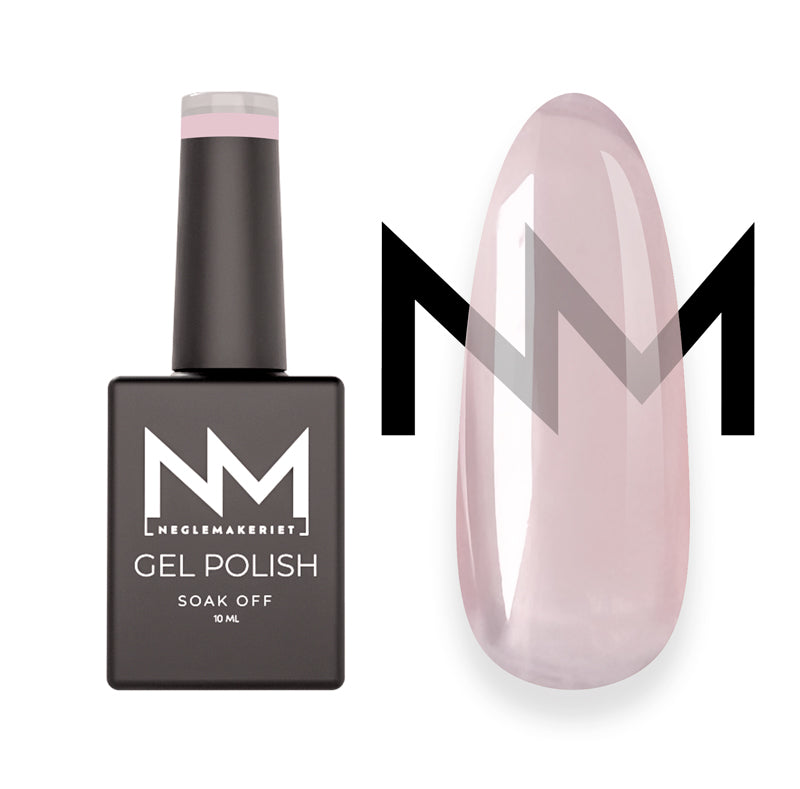 Neglemakeriet gelelakk / neglelakk - #258 Light Touch Pink Sheer - når du er ute etter en lett rosa touch som gir litt rosa farge uten å gi inntrykk av at neglen er dekket med gelelakk. Gir en varm og flatterende oppfriskning til den naturlige neglen. Helt perfekt for en naturlig look!