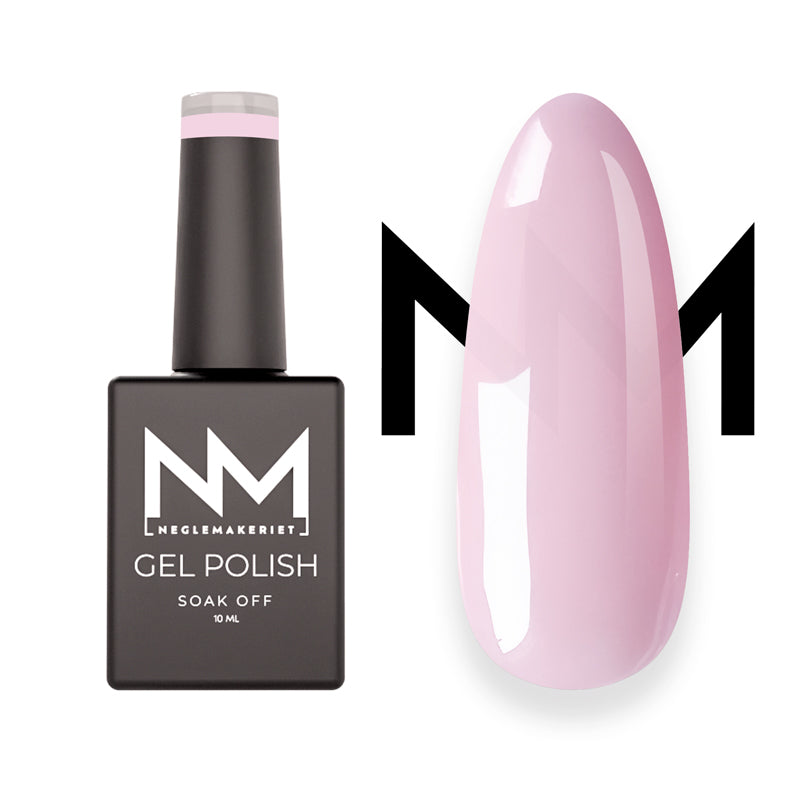 Neglemakeriet Gelelakk #264 Bright Pink Sheer - en ekstra lys, søt rosa!
