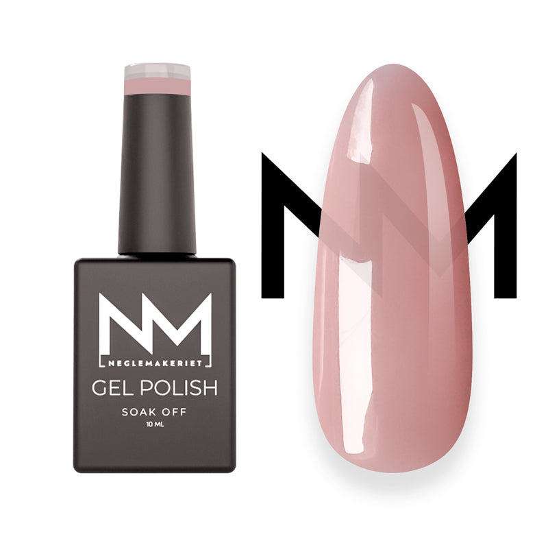 Neglemakeriet neglelakk / gelelakk - 267 Wedding Pink Sheer - nydelig rosa men dempet farge - lettere dekning med ett strøk - kan bygges opp i flere lag for god dekning. Naturlig og myk. Perfekt i bryllup.