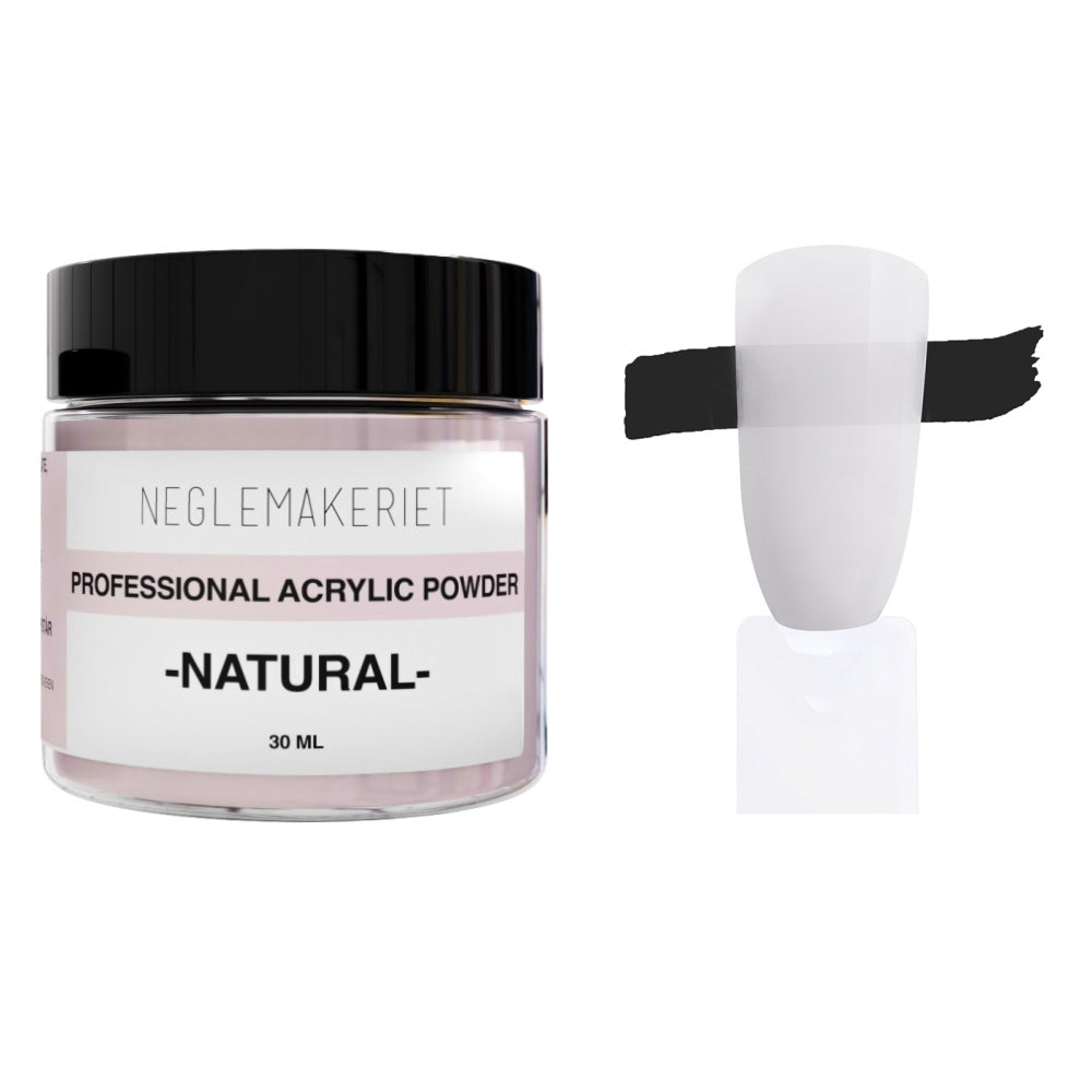 Neglemakeriet PRO Acrylic Powder - Natural - 30 ml