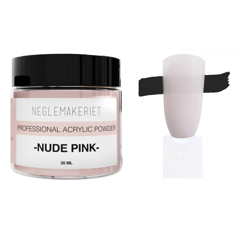 Neglemakeriet PRO Acrylic Powder - Nude Pink - 30 ml