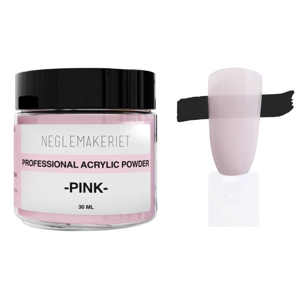 Neglemakeriet PRO Acrylic Powder - Pink - 30 ml