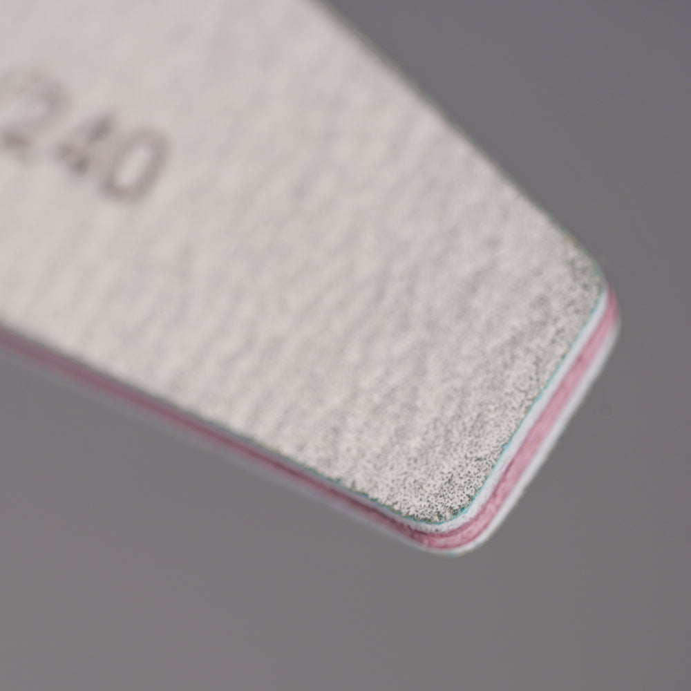 Neglemakeriet PRO Boat Nail File 180/240 - Pakke med 10 stk.