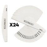 Neglemakeriet PRO Boat Nail File 220/220 - Pakke med 24 stk neglefiler