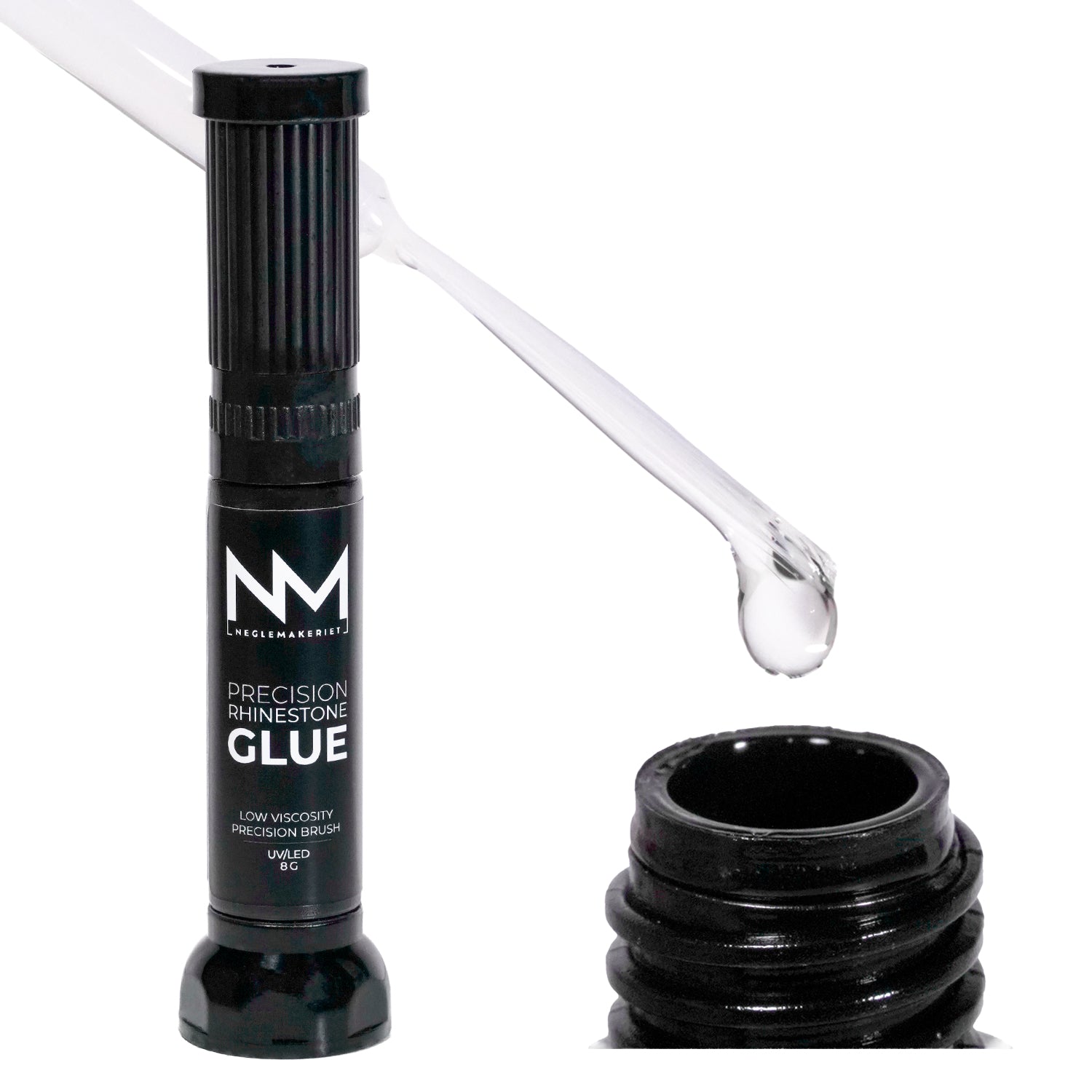 Neglemakeriet Precision Rhinestone Glue - Low Viscosity Precision Brush
