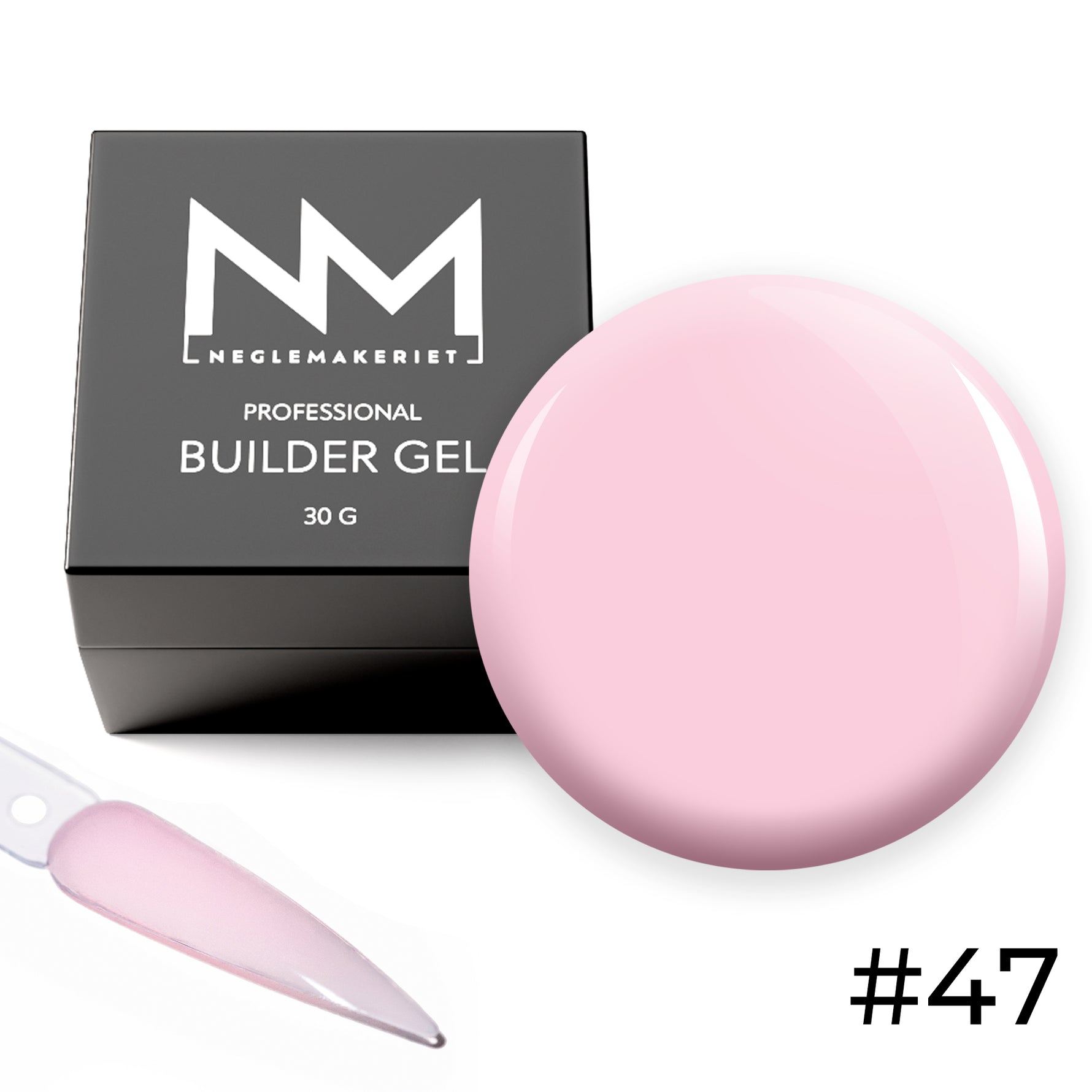 Neglemakeriet Professional Builder Gel #47 Baby Pink - 30 G