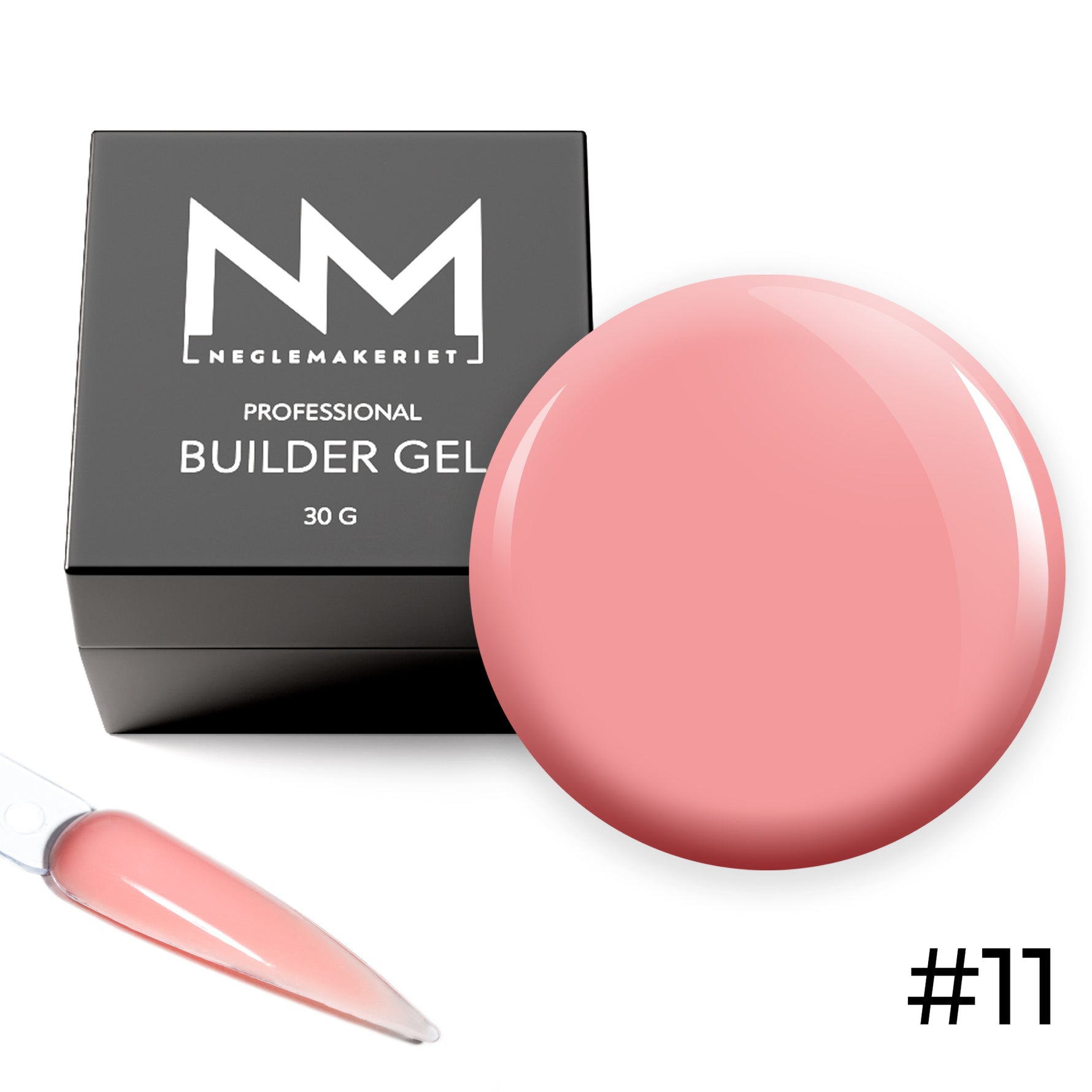 9 STK. BESTSELGERE - Neglemakeriet Professional Builder Gel