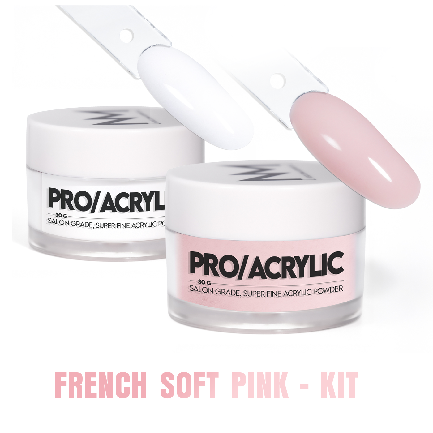 Neglemakeriet PRO/Acrylic Powder 03 & 09 - French Soft Pink Kit