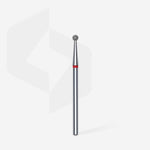 STALEKS Diamond Nail Drill Bit Ball Red EXPERT Head Diameter 2,5 mm