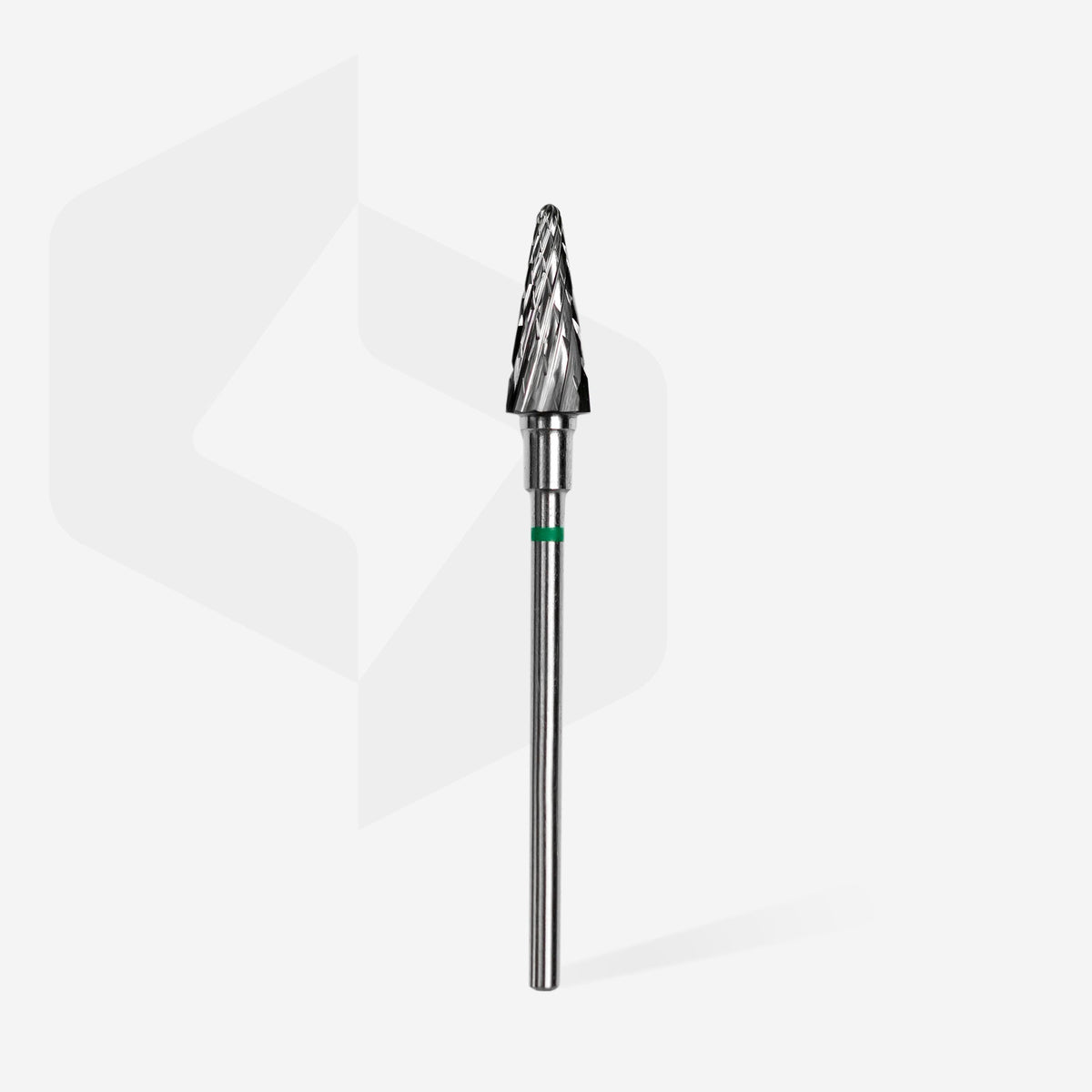 STALEKS Carbide Nail Drill Bit Cone Green EXPERT Head Diameter 6 mm / Working Part 14 mm