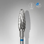 STALEKS Carbide Nail Drill Bit Corn Blue EXPERT Head Diameter 5 mm / Working Part 13 mm