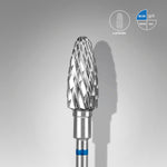 STALEKS Carbide Nail Drill Bit Corn Blue EXPERT Head Diameter 6 mm/ Working Part 14 mm