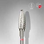 STALEKS Carbide Nail Drill Bit Corn Red EXPERT Head Diameter 5 mm / Working Part 13 mm