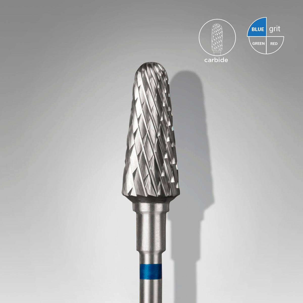 STALEKS Carbide Nail Drill Bit Frustum Blue EXPERT Head Diameter 6 mm / Working Part 14 mm