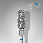 STALEKS Carbide Nail Drill Bit Safe Rounded Cylinder Blue EXPERT Head Diameter 6 mm/ Working Part 14 mm