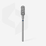 STALEKS Carbide Nail Drill Bit Safe Rounded Cylinder Blue EXPERT Head Diameter 6 mm/ Working Part 14 mm