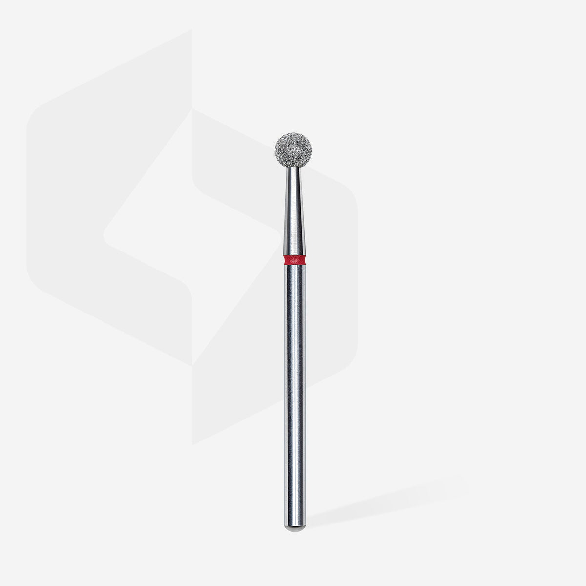 STALEKS Diamond Nail Drill Bit Ball Red EXPERT Head Diameter 4 mm