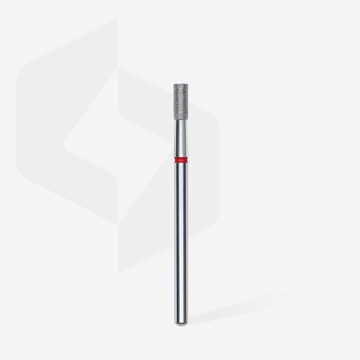 STALEKS Diamond Nail Drill Bit Cylinder Red EXPERT Head Diameter 2,5 mm / Working Part 6 mm