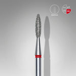 STALEKS Diamond Nail Drill Bit Flame Red EXPERT Head Diameter 2,1 mm / Working Part 8 mm