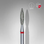 STALEKS Diamond Nail Drill Bit Flame Red EXPERT Head Diameter 2,3 mm / Working Part 10 mm - FA10R023/10
