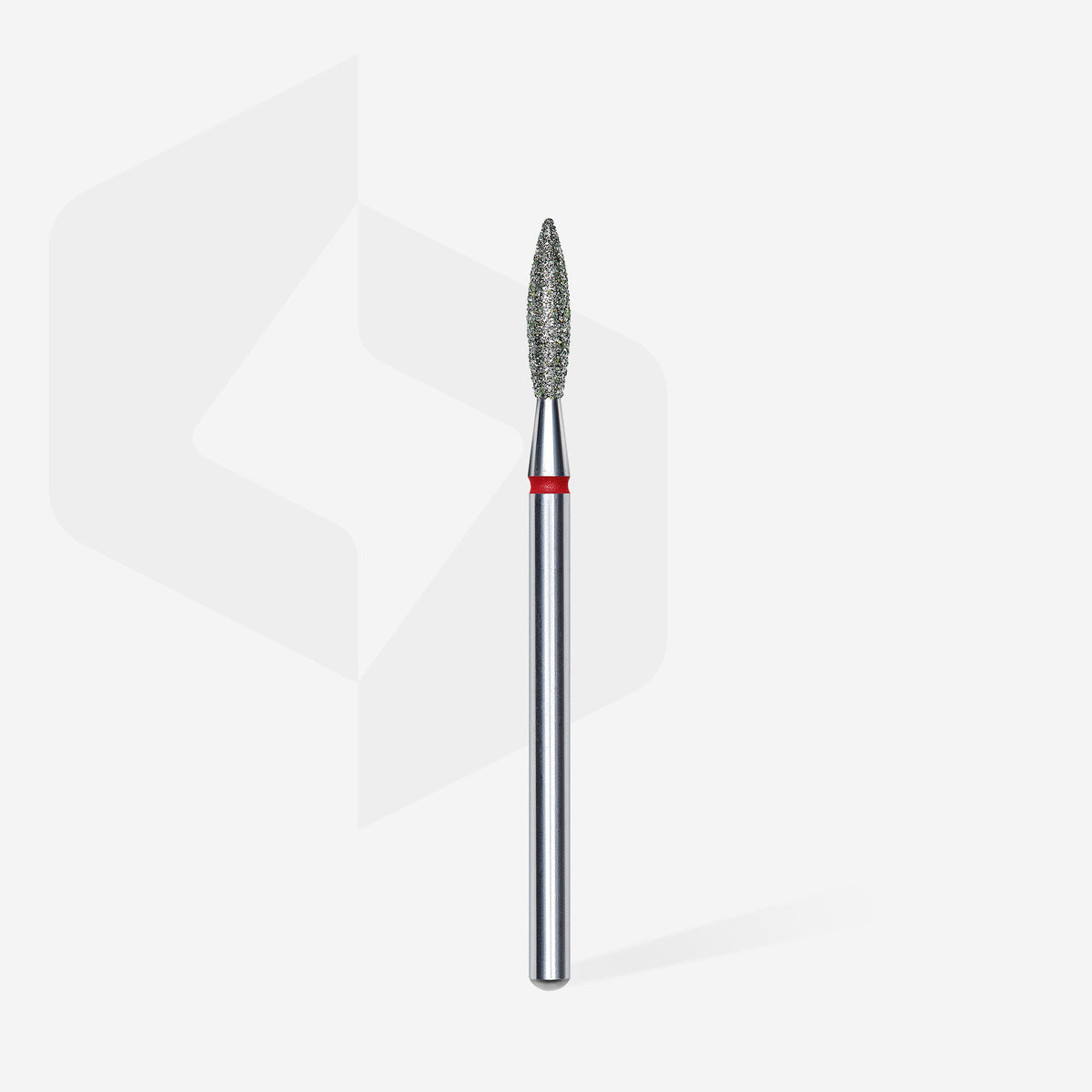 STALEKS Diamond Nail Drill Bit Flame Red EXPERT Head Diameter 2,3 mm / Working Part 10 mm - FA10R023/10