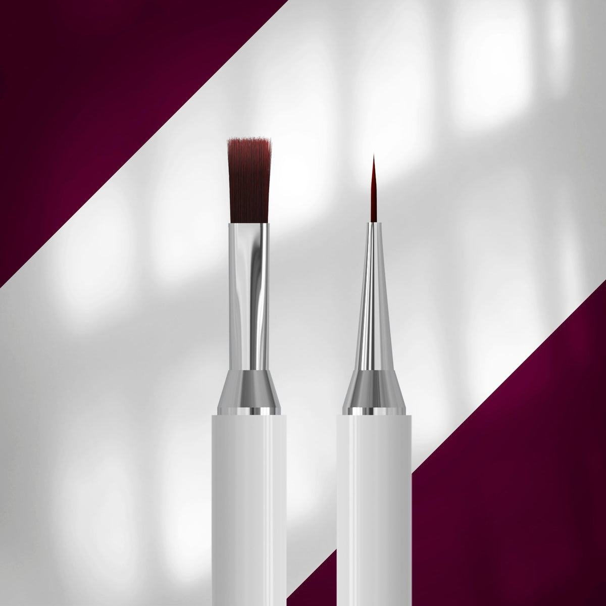 STALEKS Double-Ended Brush Exclusive For Gel: Liner 10 mm / Gel Brush 10 mm