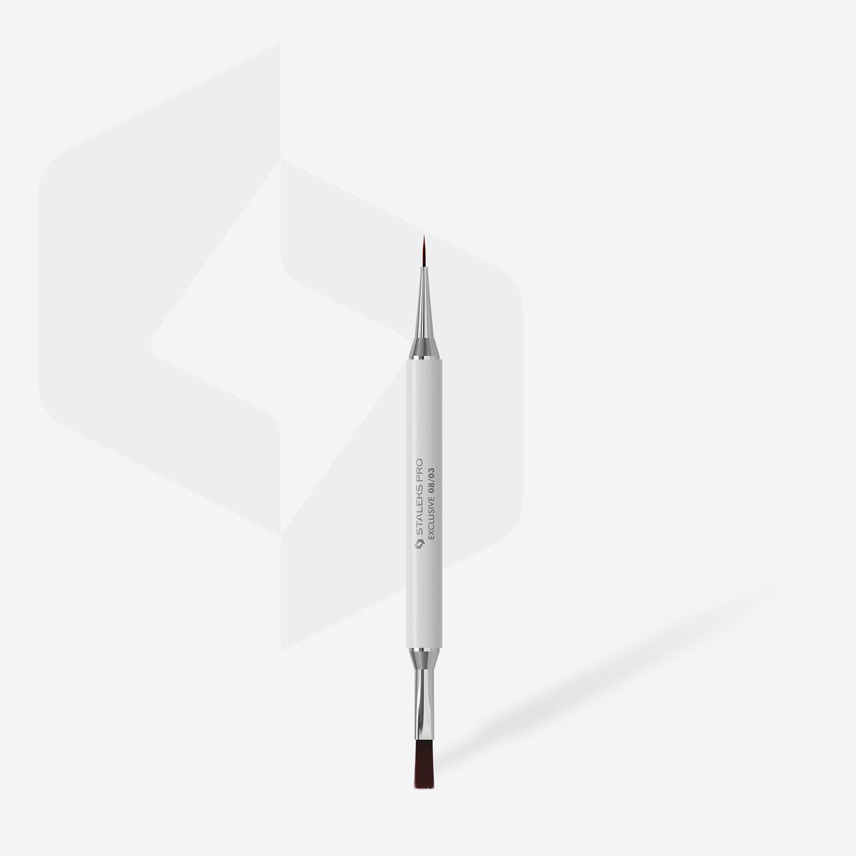 STALEKS Double-Ended Brush Exclusive For Gel: Liner 10 mm / Gel Brush 10 mm