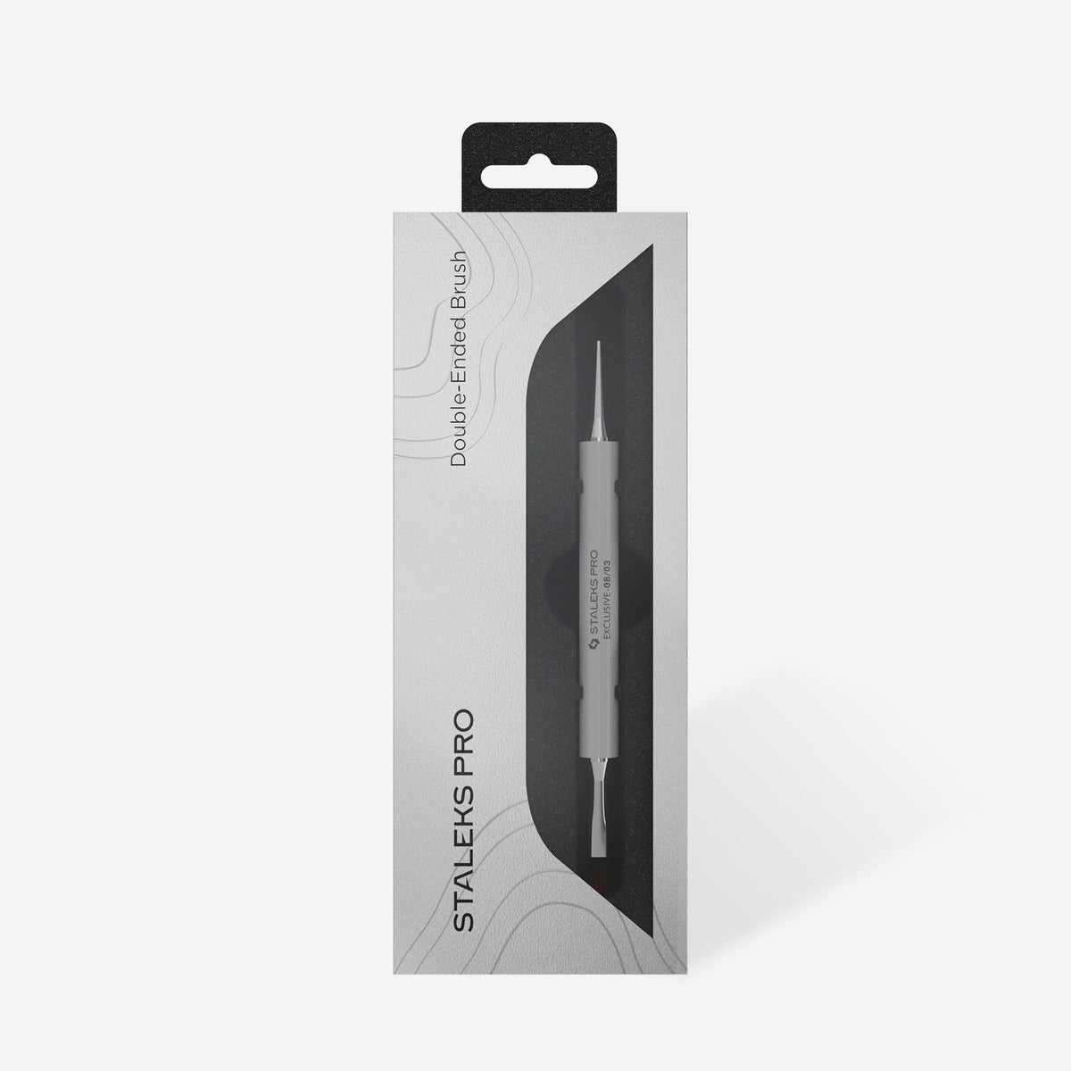 STALEKS Double-Ended Brush Exclusive For Gel: Liner 10 mm / Gel Brush 10 mm