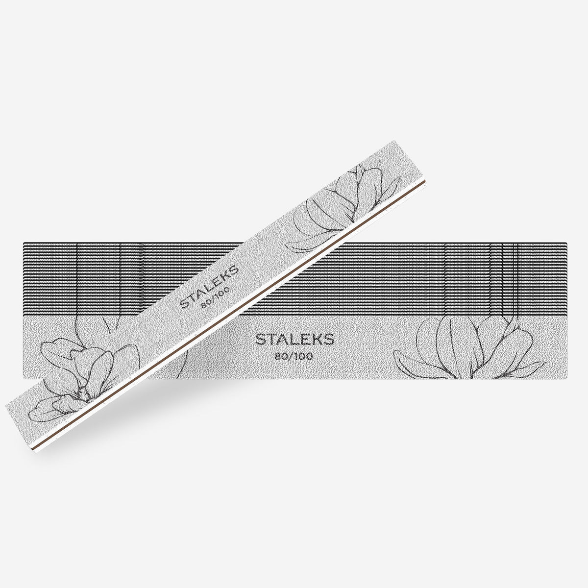 STALEKS Straight Mineral Nail File EXPERT 20 80/100 grit (25 stk)