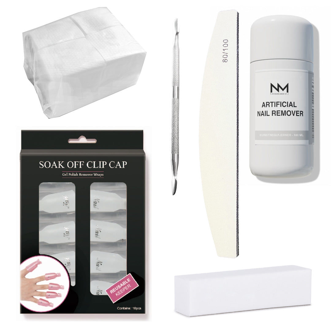 Utstyrspakke Soak Off - Remover - Skånsom fjerning av kunstnegl